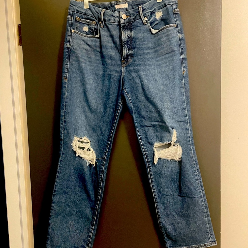 Good American Distressed Jeans